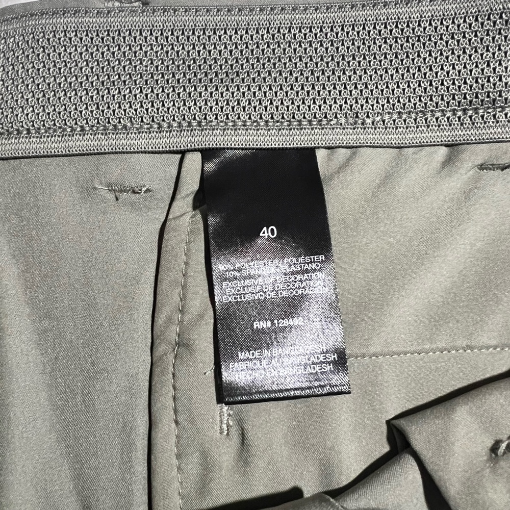 Greg Norman Performance Stretch Gray Flat Front S… - image 3